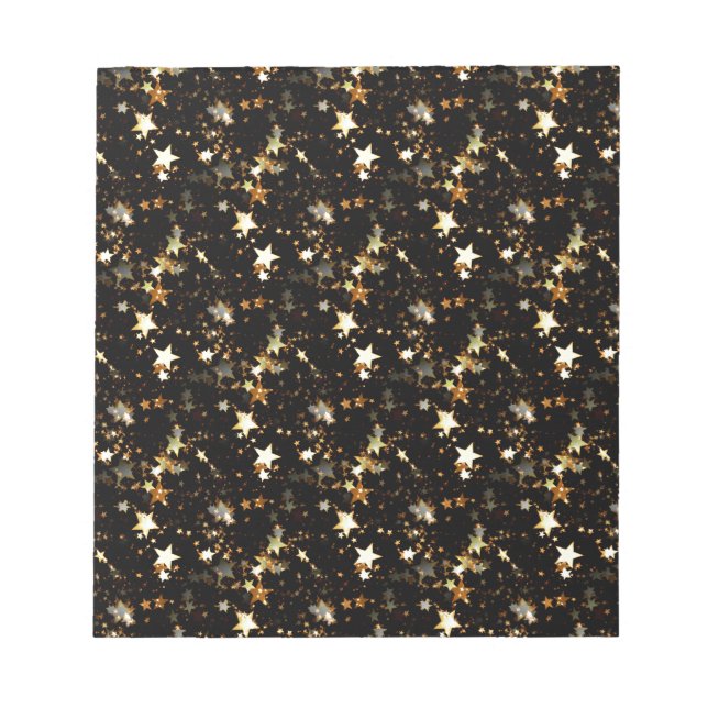 Goldgalaxie Notizblock (Vorderseite)
