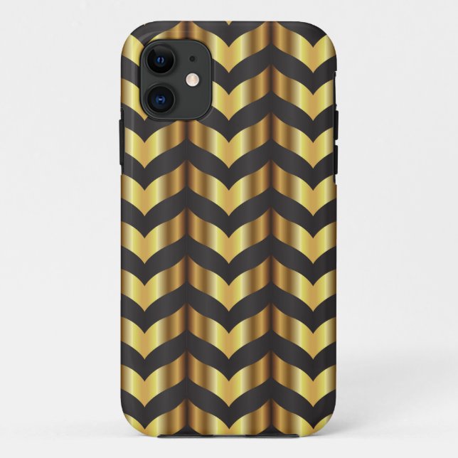 Goldgatsby Zickzack Case-Mate iPhone Hülle (Rückseite)