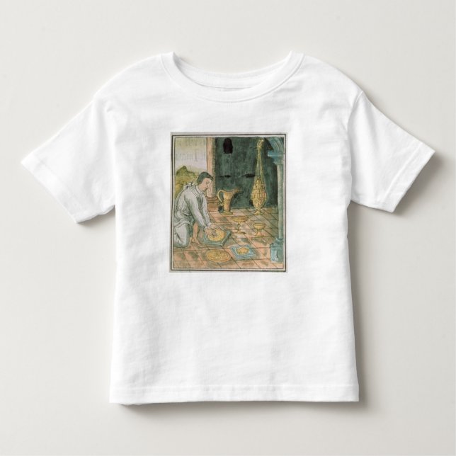 Goldgegenstände in einem aztekischen Geschäft Kleinkind T-shirt (Vorderseite)