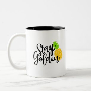 goldgelb bleibe zweifarbige tasse