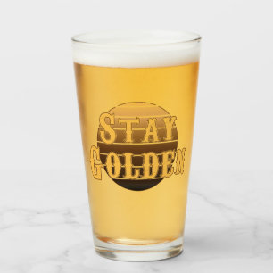 goldgelb Vintag bleibe Glas