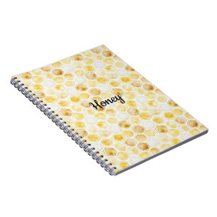 Goldgelbe Honigwabe Notizblock