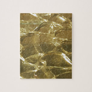 goldgelbe Lichter aus goldfarbenem Bar Puzzle