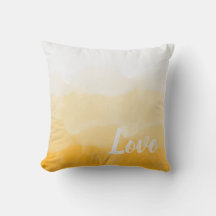 Goldgelbe Wasserfarbe Liebe