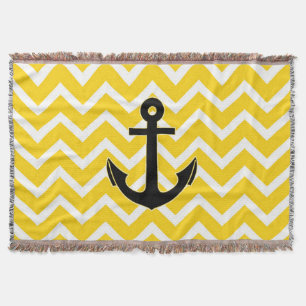 Goldgelber Chevron-Anker Decke