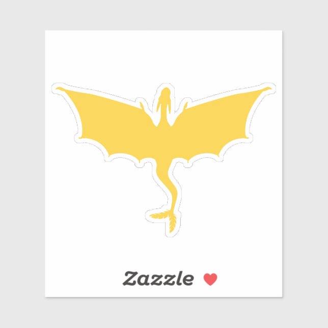 Goldgelber Federschwanzaufkleber Aufkleber (Blatt)