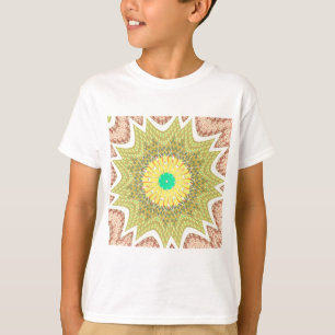 Goldgelbes afrikanisches ethnisches Stammesmuster T-Shirt