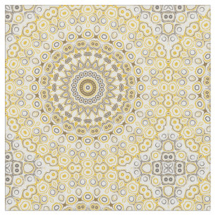 Goldgelbes Mandala-Muster Stoff