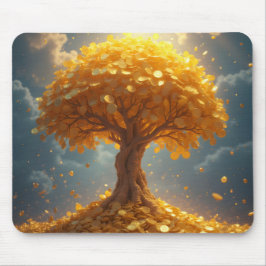 Goldgeld-Goldmünzen Mousepad