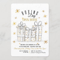 Goldgeschenk-26. Dezember-Einladung