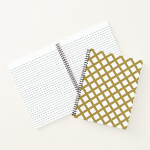Goldgitter Notizbuch