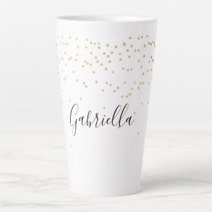 Goldglam Confetti Name Milchtasse