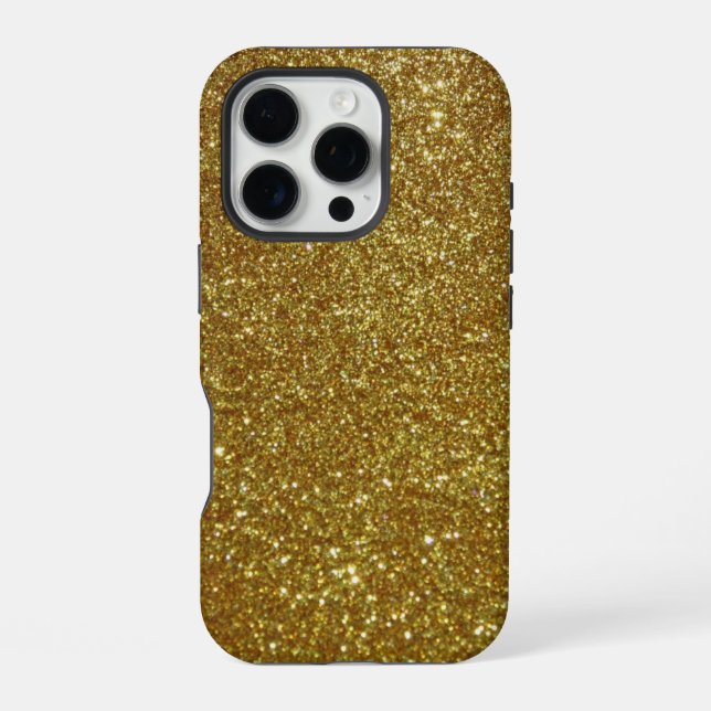Goldglitter iPhone Hülle (Rückseite)