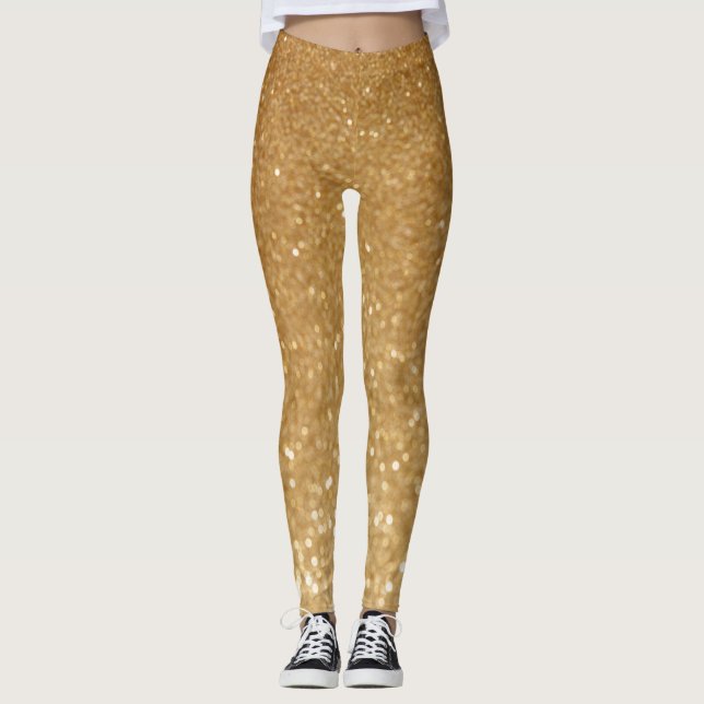 GoldGlitter-Leggings Leggings (Vorderseite)