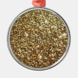 Goldglitter zum Anpassen Ornament Aus Metall