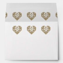 GoldGlitzer blühen Valentine-Umschlag