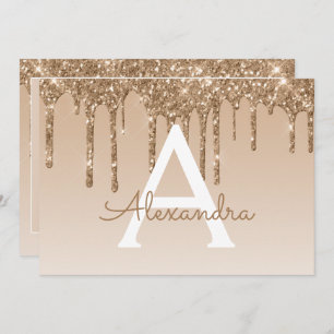 GoldGlitzer-Bonbon 16 Save the Date Einladung