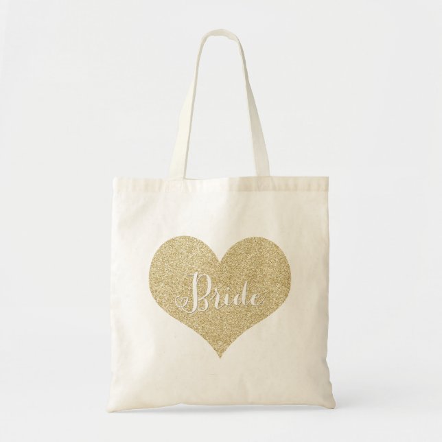 GoldGlitzer-Braut-Tasche Tragetasche (Vorne)