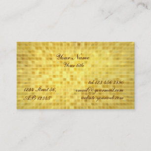 GoldGlitzer-Glamour-Geschäfts-Karte Visitenkarte