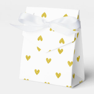 GoldGlitzer-Herz-Muster Geschenkschachtel