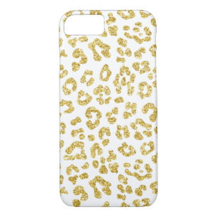 GoldGlitzer-Leopard-Druck iPhone 8/7 Hülle