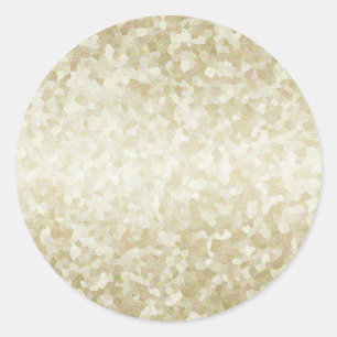 GoldGlitzer-Schablonen-Rückseite fertigen Runder Aufkleber