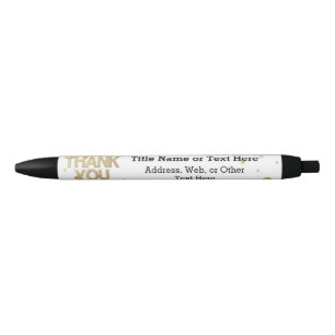 GoldGlitzer-silberne Folien-DruckConfetti danken Kugelschreiber