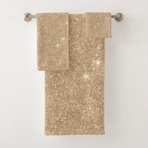GoldGlitzerchic-bezaubernde Glitzern Badhandtuch Set