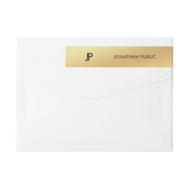 GoldGlitzermoderner eleganter beruflicher Chic (Rückseite)