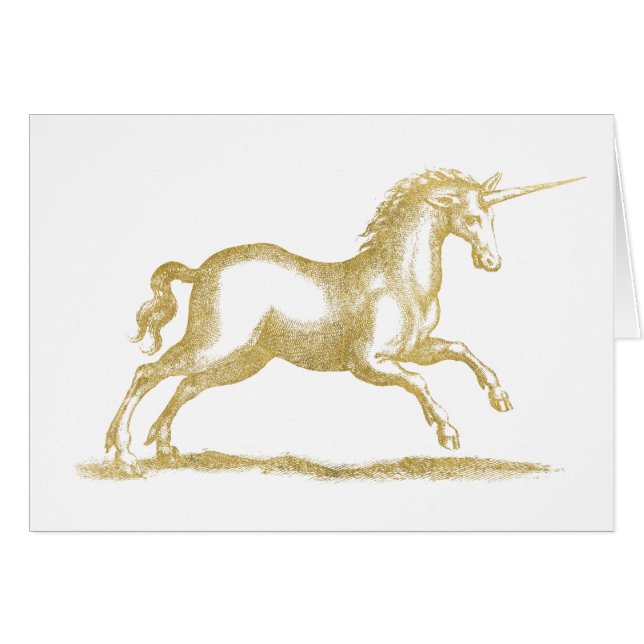 GoldGlitzerunicorn-Fantasie (Vorderseite (Horizontal))