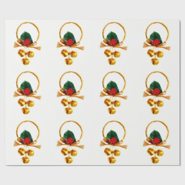 Goldglocken und Schmuckpapier Geschenkpapier (Flach)