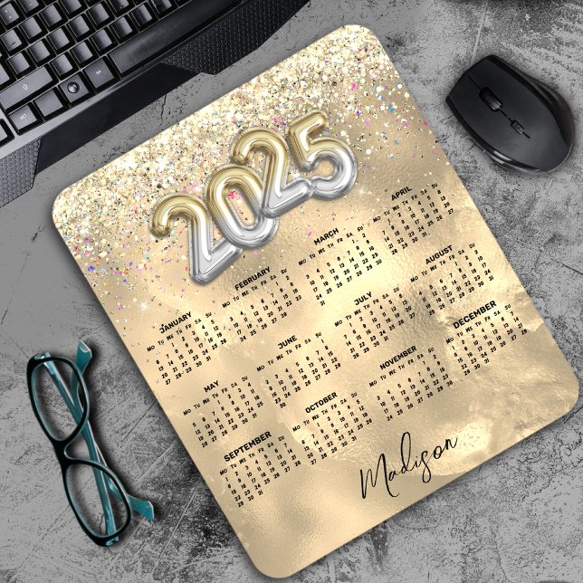 Goldgold-Imitate aus niedlichem Marmor Glitzer 202 Mousepad (Von Creator hochgeladen)