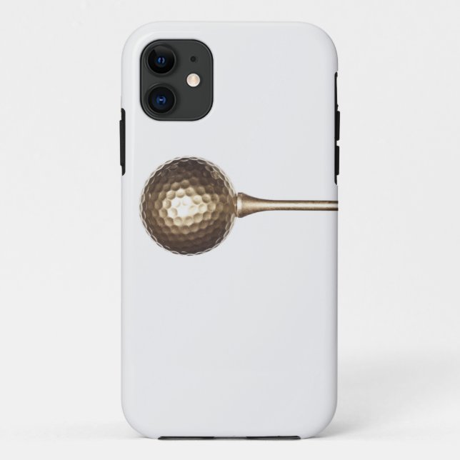 GoldGolfball und -t-Stück Case-Mate iPhone Hülle (Rückseite)