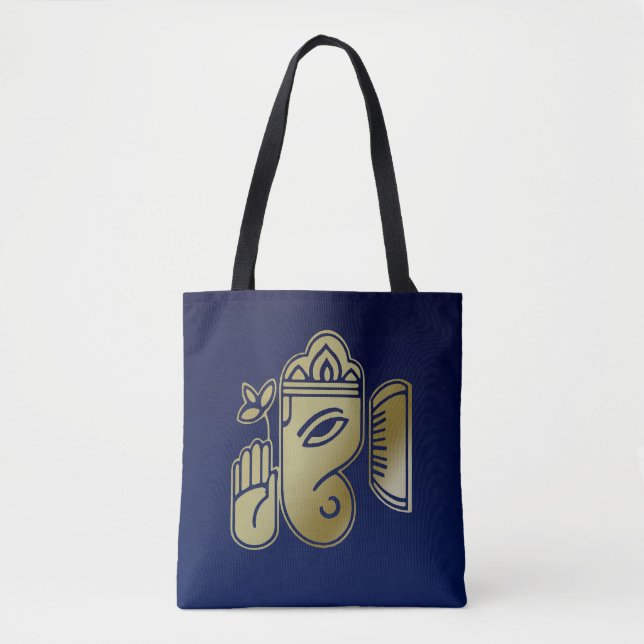 Goldgöttin Ganesha - Volldrucktasche (Vorderseite)