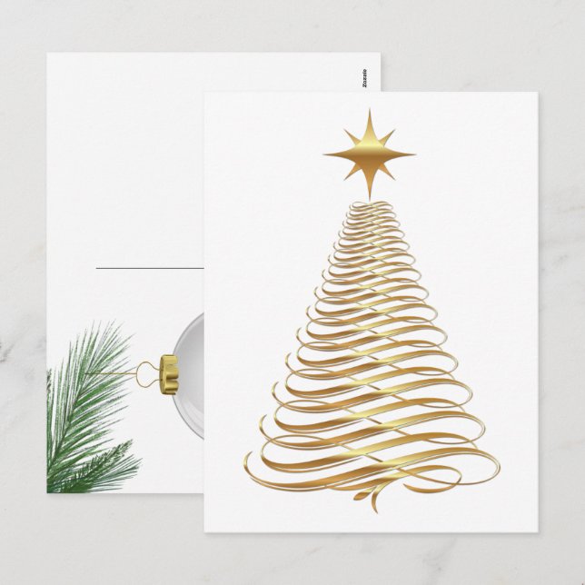 Goldgräber Feiertagspostkarte (Vorne/Hinten)