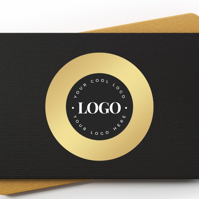 Goldgräber hinzufügen Sie hier Ihr eigenes Logo Runder Aufkleber (Von Creator hochgeladen)