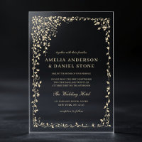 Goldgräber im Leaf Grün Elegante Hochzeit