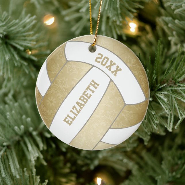 Goldgräbervolleyball Keramik Ornament (Baum)