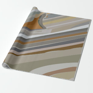 Goldgrauer Marmorstein mit Streifen  Geschenkpapier