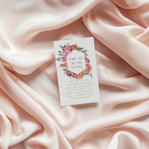 Goldgrenze für Blume und Macaros Begleitkarte