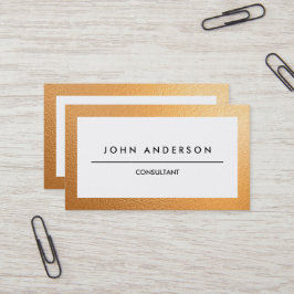 Goldgrenze, Klassiker, einfach, doppelseitig Visitenkarte