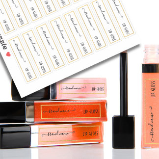 Goldgrenzenloses, klares Etikett