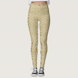 Goldgriechische SchlüsselLeggings Leggings