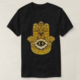GoldHamsa Symbol-Indie Kunst-Grafik-T-Shirt T-Shirt