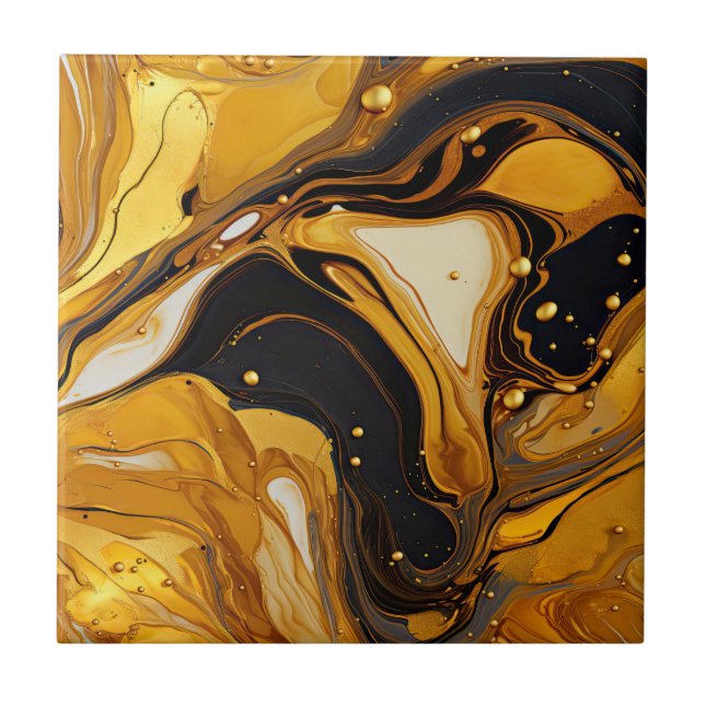 Goldharz-Kunstkeramikfliese Fliese (Vorderseite)