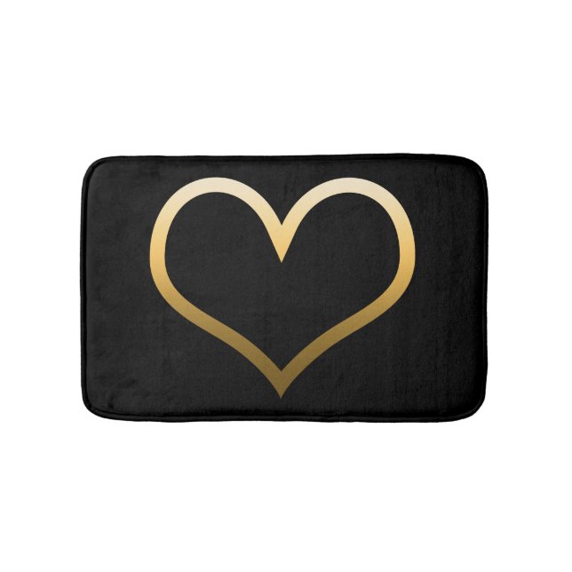 Goldherz Badematte (Vorderseite)