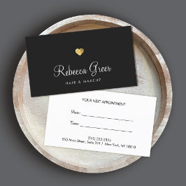 Goldherz Beauty Salon Erinnerung Terminkarte