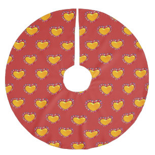 Goldherzen Thunder_Cove Polyester Weihnachtsbaumdecke