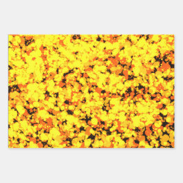 Goldhirsch gesprenkelte Farbe Geschenkpapier Set