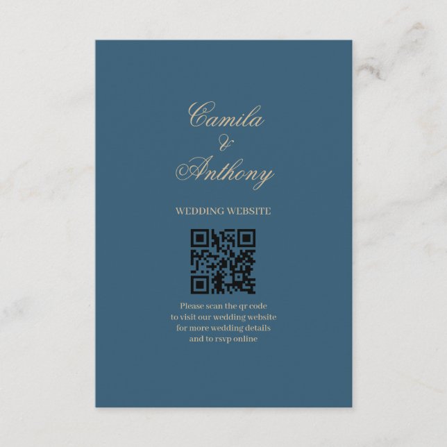 Goldhochzeit der Marine Begleitkarte (Vorderseite)